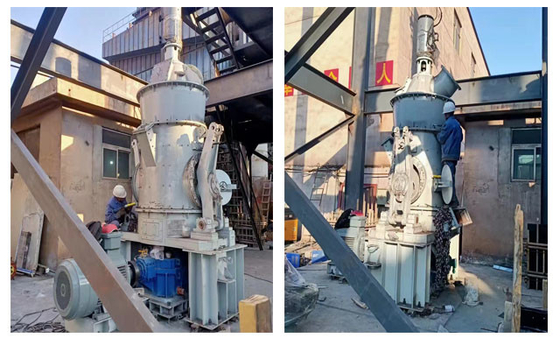 85-730T / H مصنع مطحنة الأسطوانة العمودية للأسمنت للمواد الخام لطحن الفحم الكوارتز